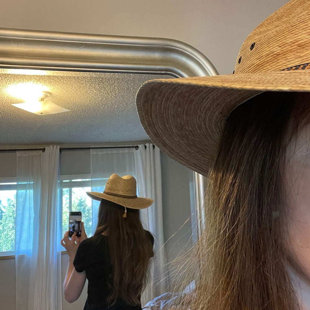 Panama Fedora Straw Sun Hat made in Mexico M